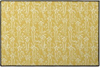 Door Mats: Distressed Iris - Sunshine Door Mat, Yellow