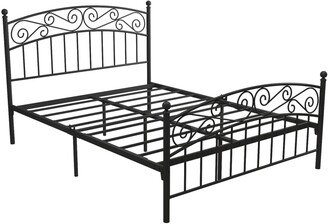 Metal bed frame platform mattress foundation