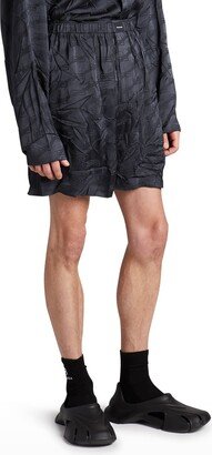 Men's BB Logo Jacquard Pajama Shorts