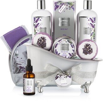 Lovery Gift Basket Set - Lavender and Jasmine Scent - XL Bath Bombs