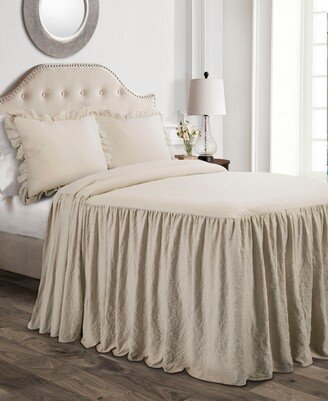 Ruffle Skirt 2-Piece Twin Bedspread Set