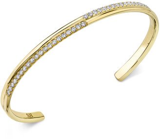 Sarah Hendler Diamond Crossroads Cuff Bracelet