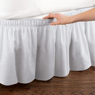 Collections Etc Elastic Bed Wrap Ruffle Bed Skirt