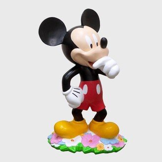 18 Mickey Mouse With Flowers Resin Statue