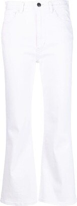 Mid-Rise Flared Jeans-AL