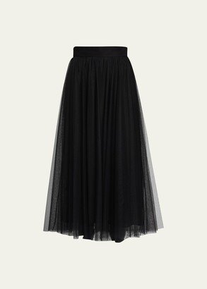 Tulle Midi Skirt