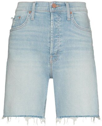 The Tripper frayed-edge denim shorts