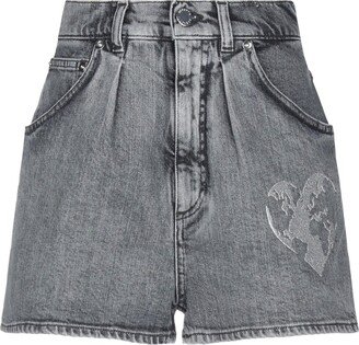 Denim Shorts Steel Grey-AB