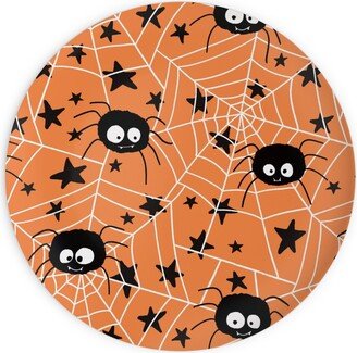 Plates: Cute Hand-Drawn Spider Halloween - Orange Plates, 10X10, Orange