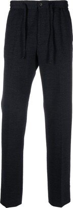 Pressed-Crease Knitted Straight Trousers