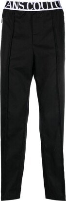 Logo-Waistband Pleat-Detail Trousers