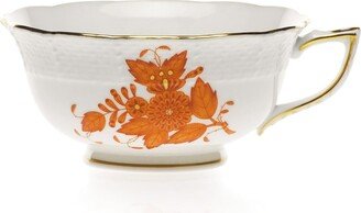 Rust Chinese Bouquet Teacup