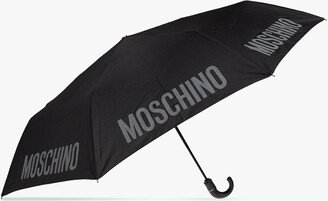 Folding Umbrella With Logo Unisex - Black-AD