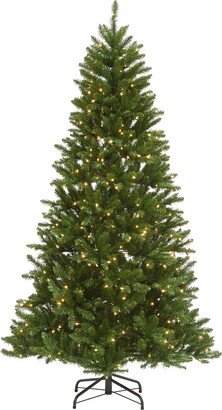 National Tree Company 9Ft Peyton Spruce Tree With Clear Lights