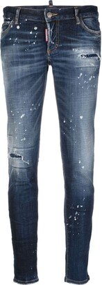 Distressed-Effect Skinny Jeans-AG