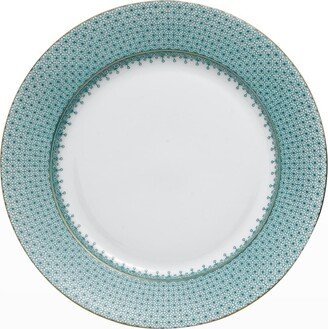 Green Lace Dessert Plate