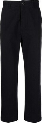 Straight-Leg Cotton Trousers-AZ