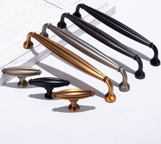 3.75 5 7.56 Gold Bronze Cabinet Handles Pulls Knobs Modern Drawer Dresser Hardware 96 128 192mm Hw42