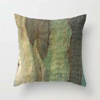 Eucalyptus Tree Bark 6 Throw Pillow