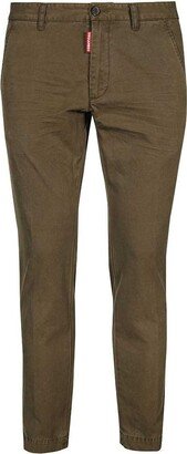 Logo Patch Straight Leg Chino Pants-AB