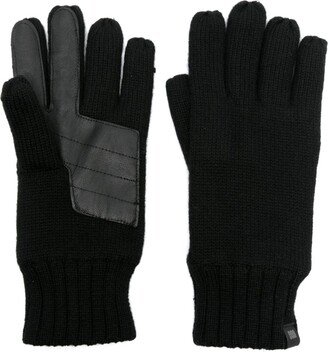 Logo-Patch Panelled Gloves-AB