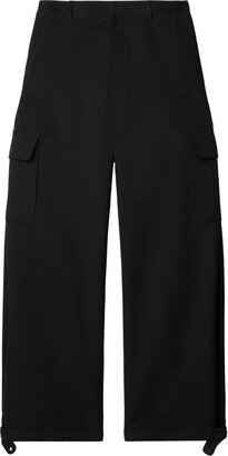 Wide-Leg Cargo Trousers-AF