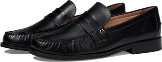 Lux Pinch Penny Loafer (Black Leather) Women's Shoes