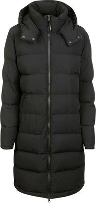 Quilted Hooded Coat-AB