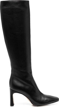 Leonie Hanne Woman's Cuissard Black Leather Boots