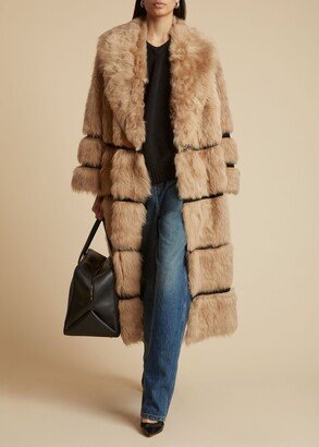 The Ada Shearling Coat in Natural