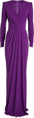 V-Neck Cady Gown