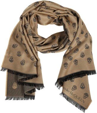 Skull Print Scarf-AF