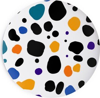 Salad Plates: Multicolored- Dalmation Salad Plate, Multicolor