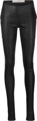 Skinny-Cut Leather Trousers-AB