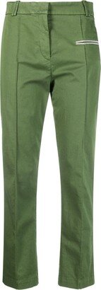 Concealed-Fastening Slim-Cut Trousers