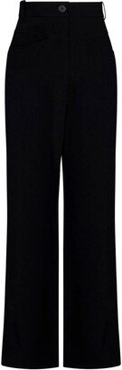 High Waist Tailored Trousers-AS