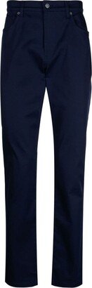 Front-Fastening Straight-Leg Trousers