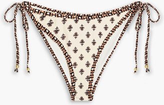 Imani Elle printed low-rise bikini briefs