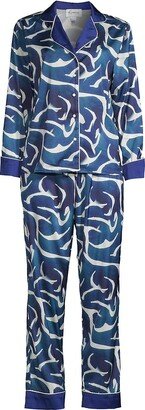 Averie Sleep Two-Piece Hamu Print Pajama Set