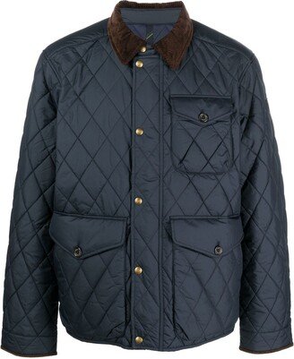 Pouch-Pocket Quilted Jacket