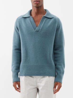 Mr Clifton Gate Open-collar Cashmere Polo Sweater