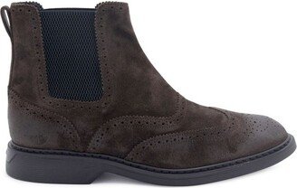 Chunky-Sole Slip-On Chelsea Boots