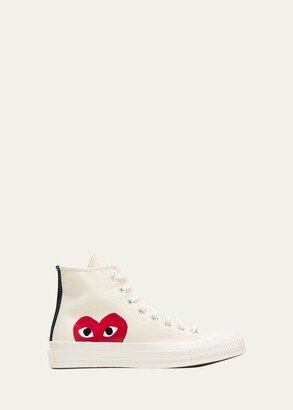 CDG Play x Converse Chuck Taylor Canvas High-Top Sneakers