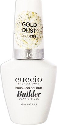 Brush-On Colour Builder Soak Off Gel - Gold Dust by Cuccio Pro for Women - 0.43 oz Nail Polish