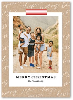 Holiday Cards: Christmas Snapshot Christmas Card, White, 5X7, Christmas, Matte, Signature Smooth Cardstock, Square