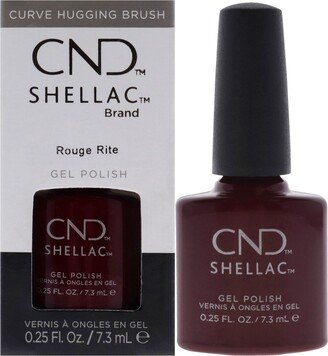 Shellac Nail Color - Rouge Rite by for Women - 0.25 oz Nail Polish