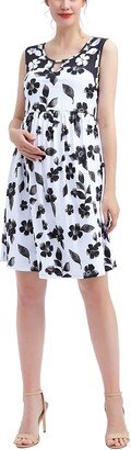 Eliana Floral Print Skater Maternity Dress