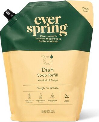 Dish Soap Refill - Mandarin & Ginger - 36 fl oz - Everspring™