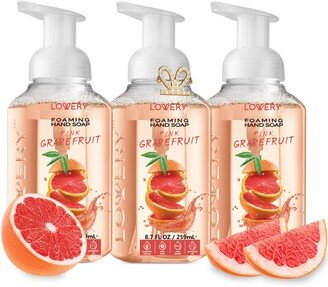 Lovery Foaming Hand Soap - Pack of 3 - Pink Grapefruit Scent