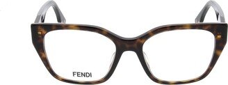 Fendi Eyewear Butterfly Frame Glasses